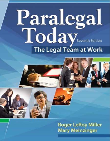 Paralegal Today: The Essentials 7th Edition