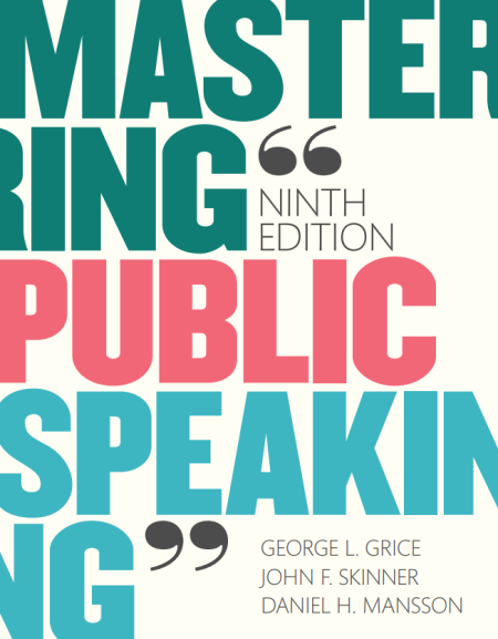 Mastering Public Speaking 9th Edition
